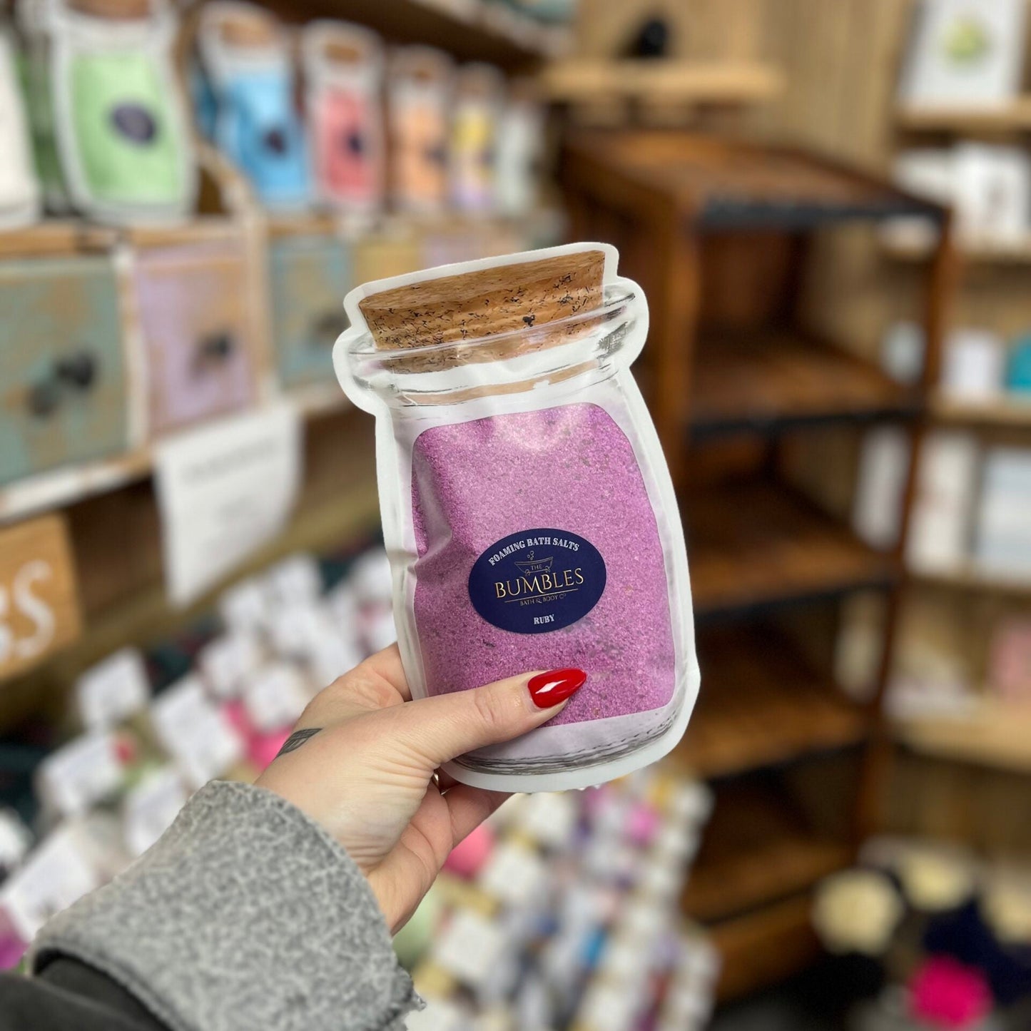 Ruby Foaming Bath Salts