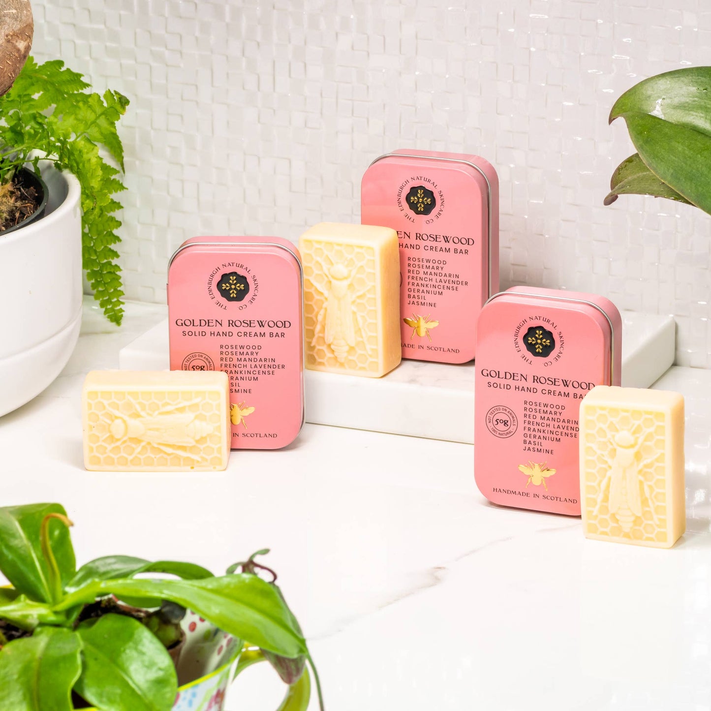 Golden Rosewood Solid Hand Cream Bars