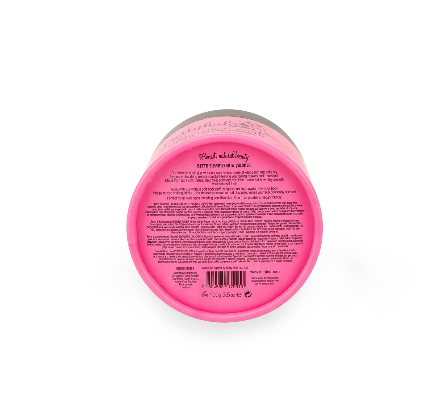 Betty Hula Dusting powder - Rum & Blackcurrant