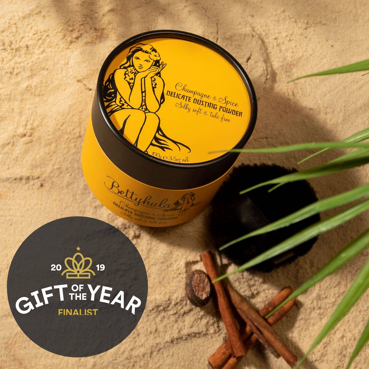 Betty Hula Talc free Dusting powder - Champagne & Spice