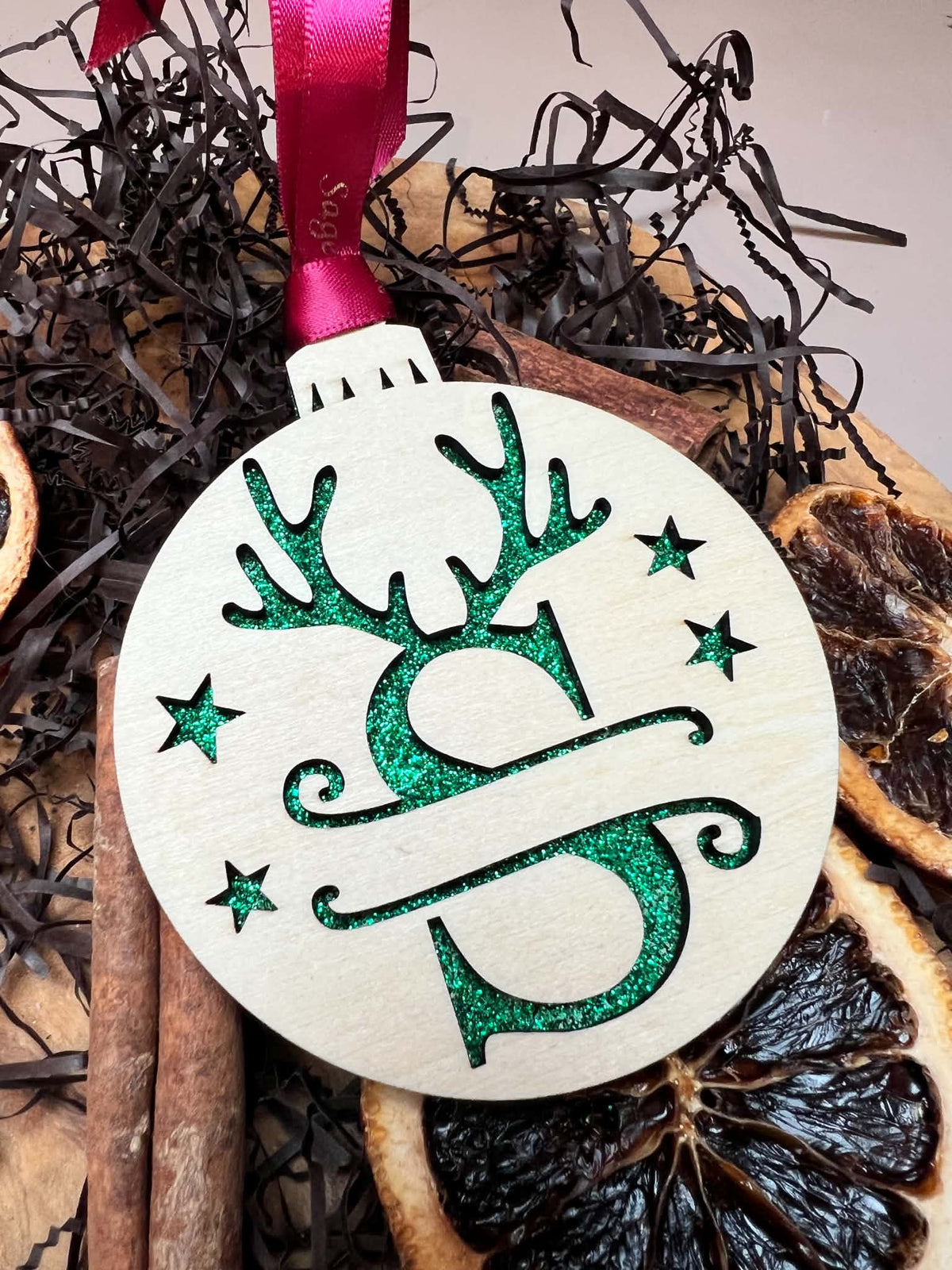 Wooden Hanging Letter Ornament
