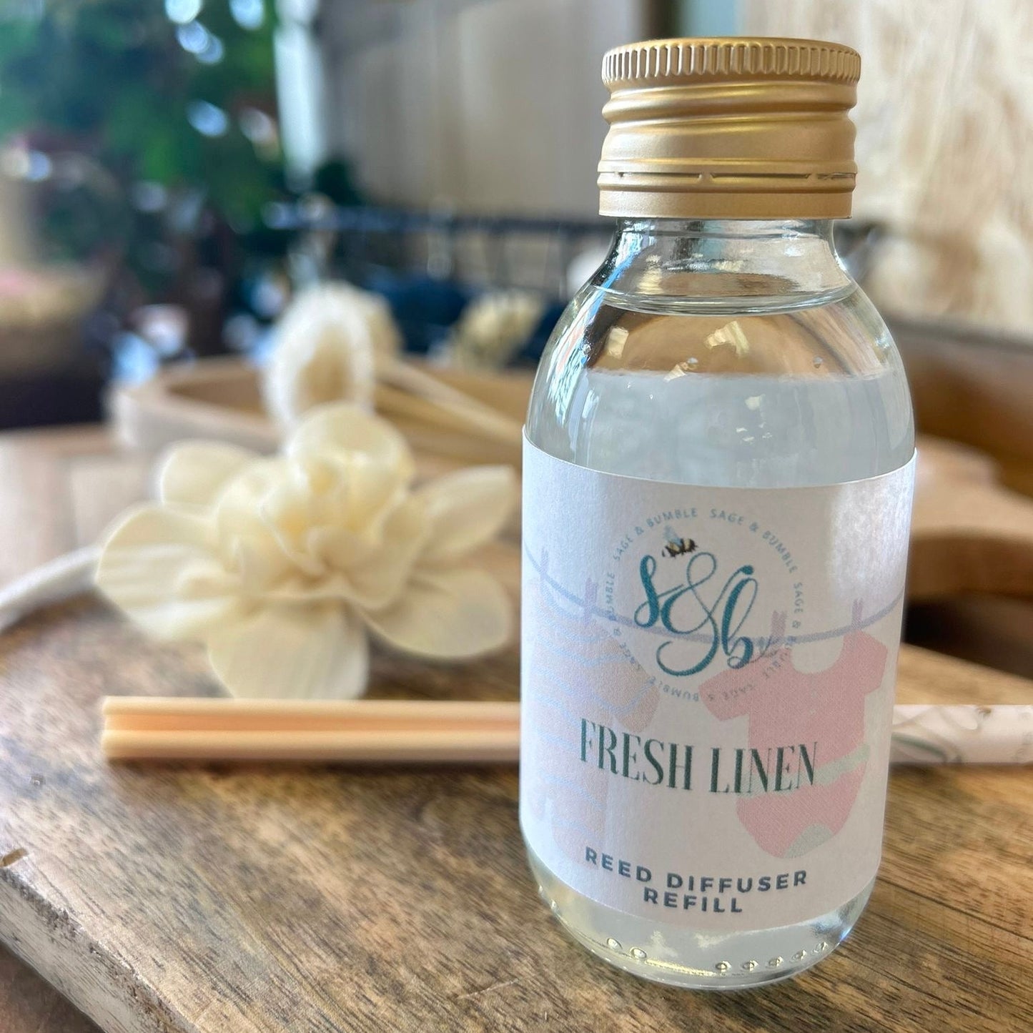 Fresh Linen Reed Diffuser Refill