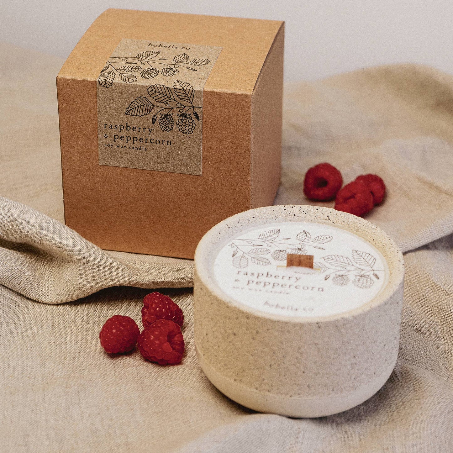 Wild Strawberry & Vanilla Soy Wax Candle