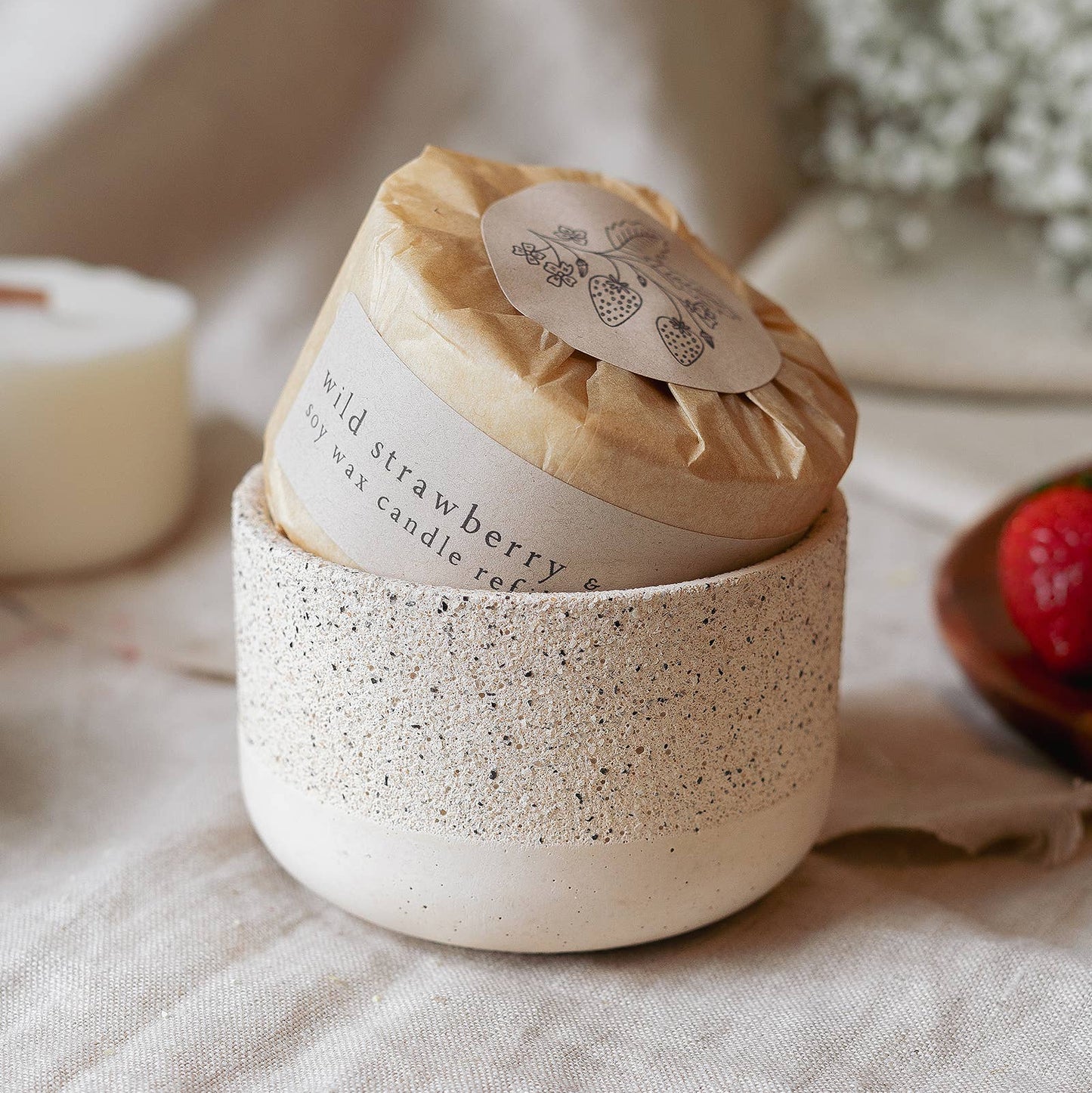 Wild Strawberry & Vanilla Candle Refill