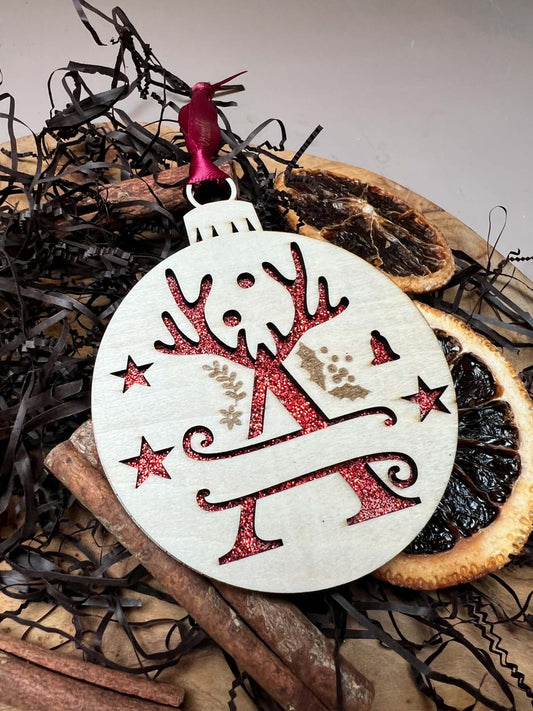 Wooden Hanging Letter Ornament