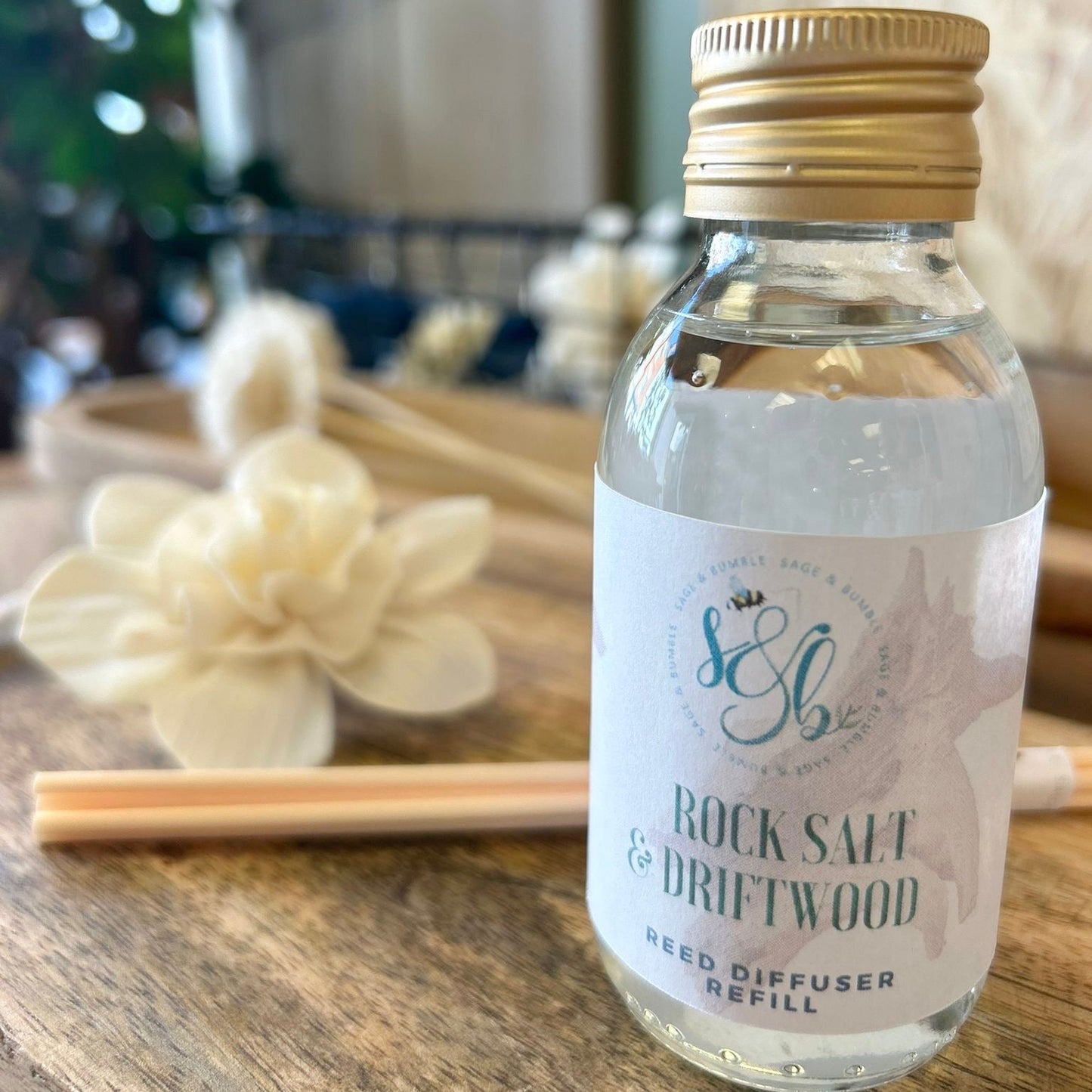 Rock Salt & Driftwood Reed Diffuser Refill