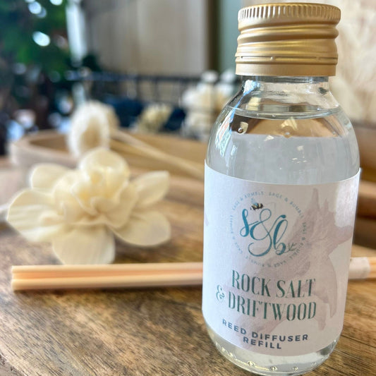 Rock Salt & Driftwood Reed Diffuser Refill