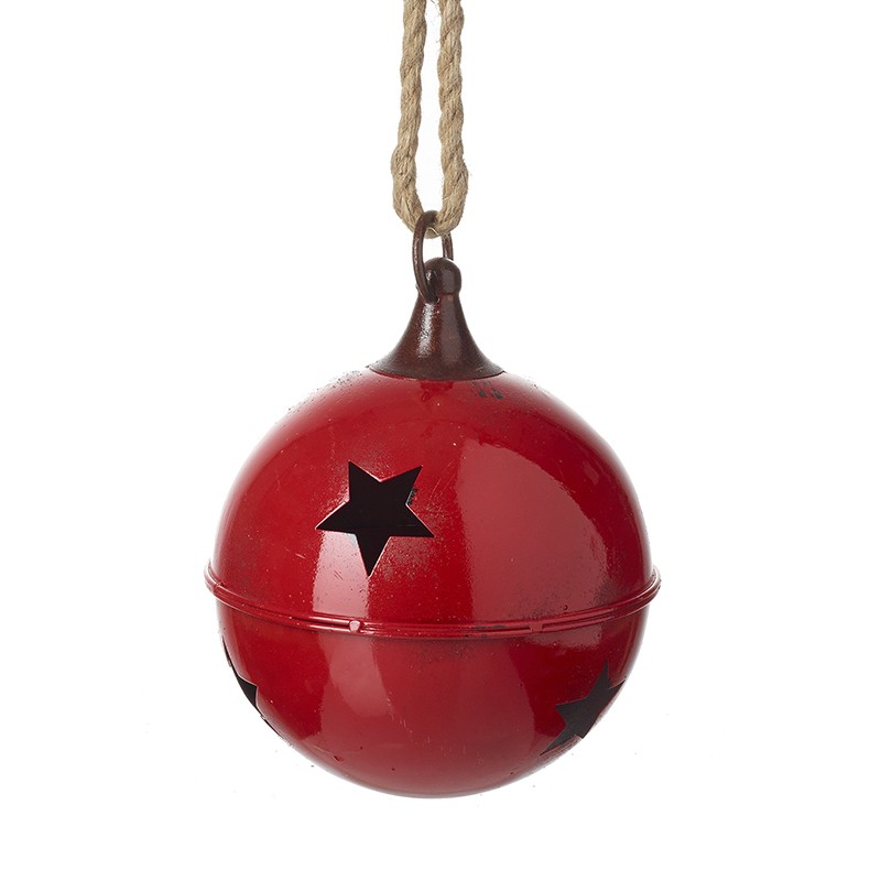 Large Red Metal Bauble